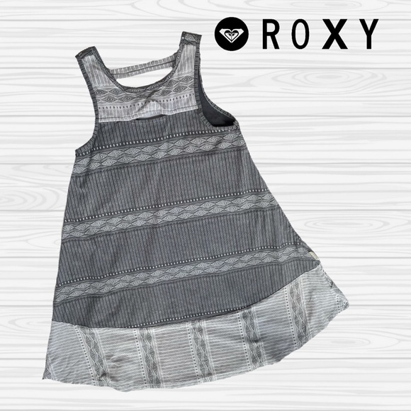 Roxy Other - Gray & White Dress